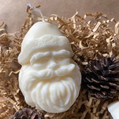 Jolly Saint Nick – Handcrafted Santa Claus Candle