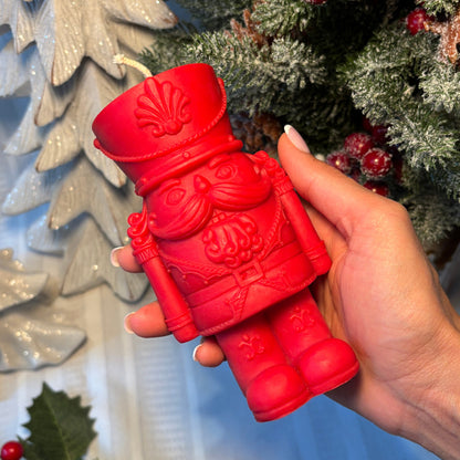 Nutcracker Candle – Handcrafted Holiday Classic in Sculpted Wax