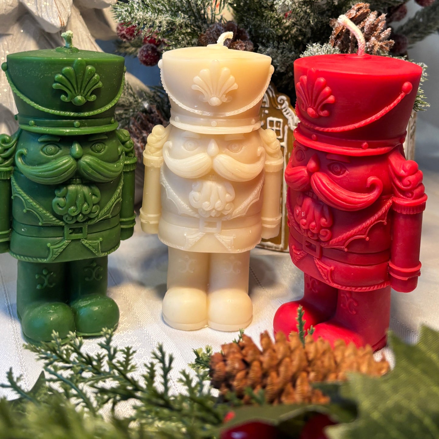 Nutcracker Candle – Handcrafted Holiday Classic in Sculpted Wax